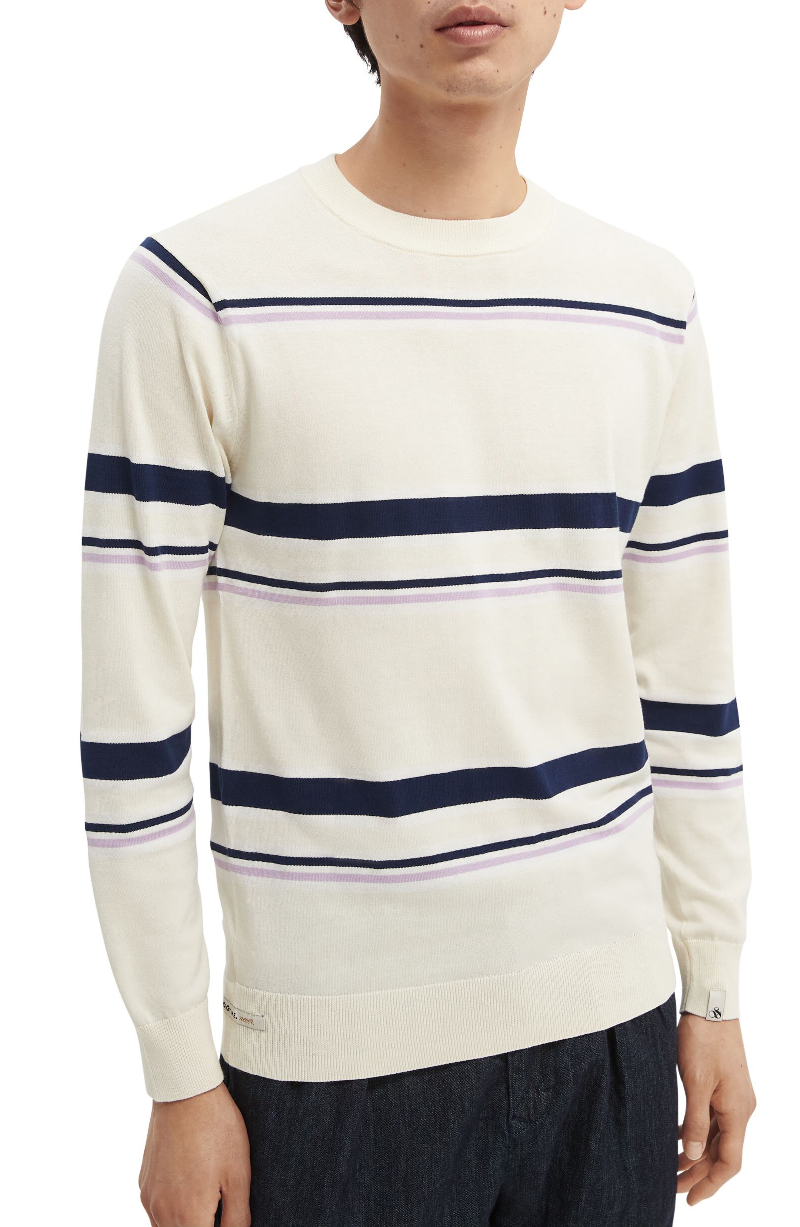 Scotch & Soda Allover Floral Print Crew-Neck Men's T-Shirt Navy Scotch & Soda Allover Floral Print Crew-Neck Men's T-Shirt Navy